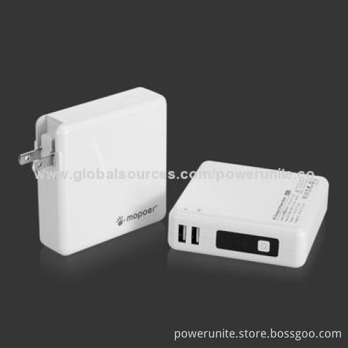 8,200mAh AC/External Portable Battery Chargers for Mobile Phones with Dual USB port